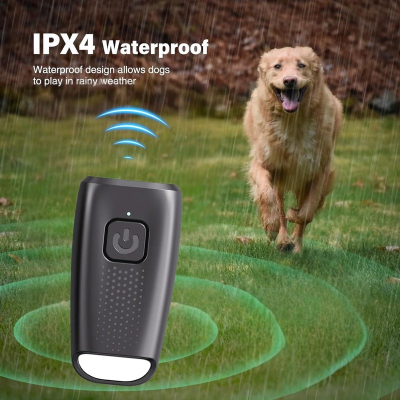 HomeFunk Anti Barking Device for Dogs, Ultrasonic Dog Deterrent Control