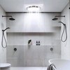yanliangvich Bathroom Exhaust Fan with Light, 8 Inch Bathroom Ventilation