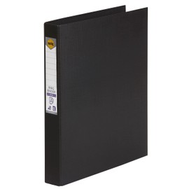 Marbig 3D PE Linen Binder, 25 mm, Black