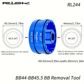 CYCEARTH Fahrrad-Innenlager-Werkzeug, Reparaturbecher für Dub, BB52, RS500, BBR60, BBR9100, MT800 usw. (RL244-(BB44- BB45.5)