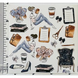 Violette Stickers Trendy Fashion Planner Girl Crafts Planner Supply Scrapbook