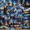 Unbranded 10pcs Gorgeous Starlit Night Sky Stickers- Scrapbooking, Journal, DIY