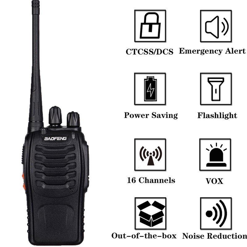 12 Pack BAOFENG BF-888S Walkie Talkies for Adults Long Range