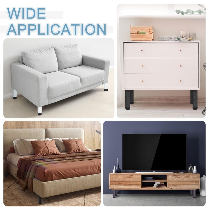sourcing map 2pcs Adjustable Height Bed Frame Support Legs, Bed