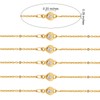 COGCHARGER 3.28 Feet 1M Clear Cubic Zirconia Heart Link Chains