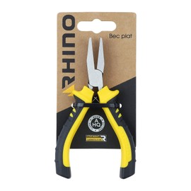 Rhino Mini Long Nose Pliers Flat 125mm Universal High Quality Steel Length 125mm Ergonomic Handle Suitable for all types of craft