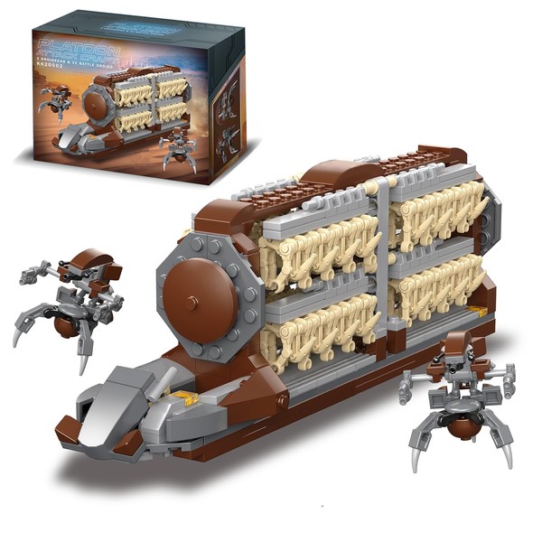 Mavo brix Battle Army Clone Platoon Attack Craft Building Set,