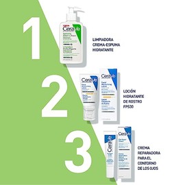 CeraVe Limpiadora Crema-Espuma Hidratante Facial Diaria para Piel Normal a Seca 236ml                                                                 