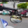 evermotor Universal Motorrad Rückspiegel, Lenkerendenspiegel E geprüft, 360°Drehbar Motorrad Spiegel,