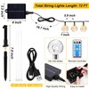Hahood 72 Ft Solar Pool String Lights for Above Ground