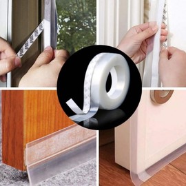 5M Door & Window Draft Stopper Weatherstrip - Gap Blocker Draft Blocking Pad 25mm - 5M 10ea