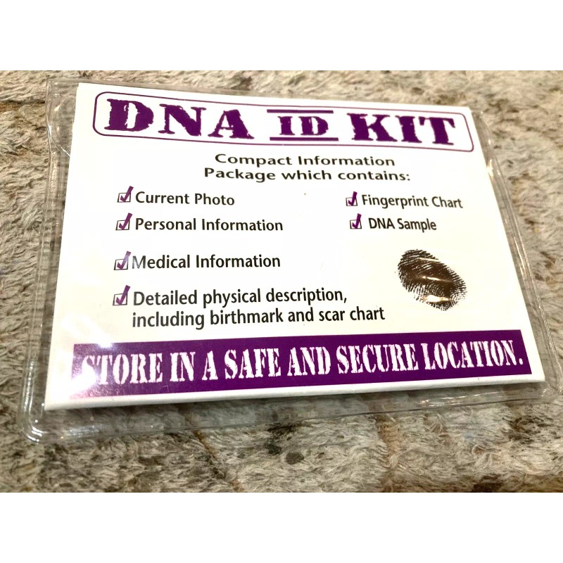 DNA ID Kit, at Home Collection Kit for IDENTIFICATION +EMERGENCY