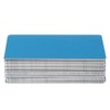 50Pcs Blue 0.45mm Thicken Marking Metal Card Test Material Nameplate
