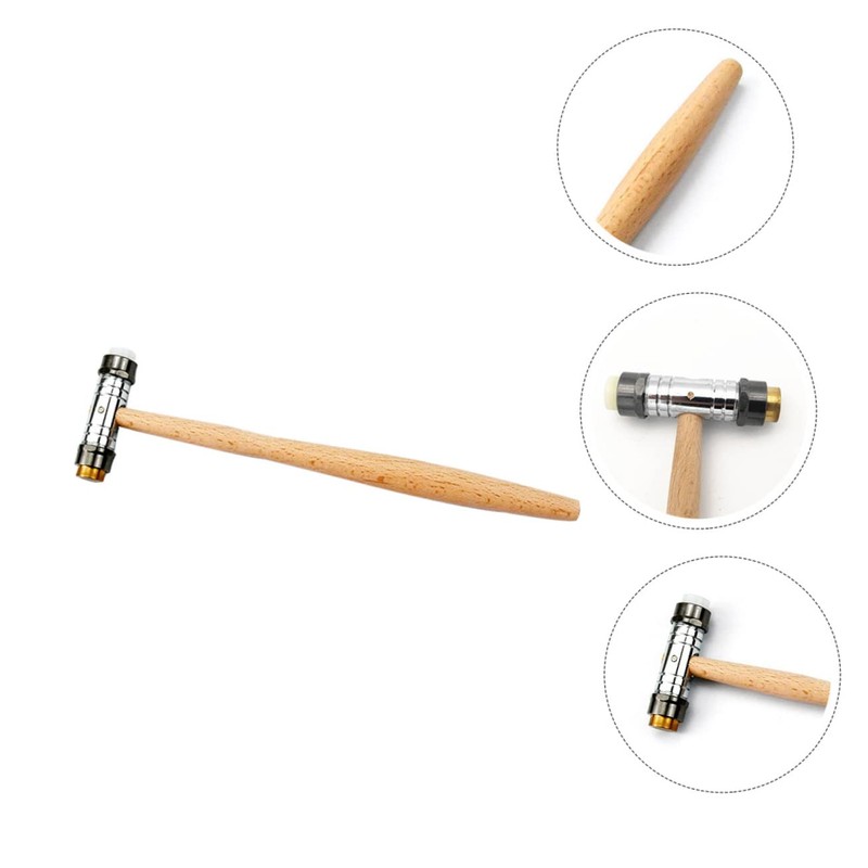 FRCOLOR Small Detachable Hammer with Wooden Handle Ergonomic Household Tool