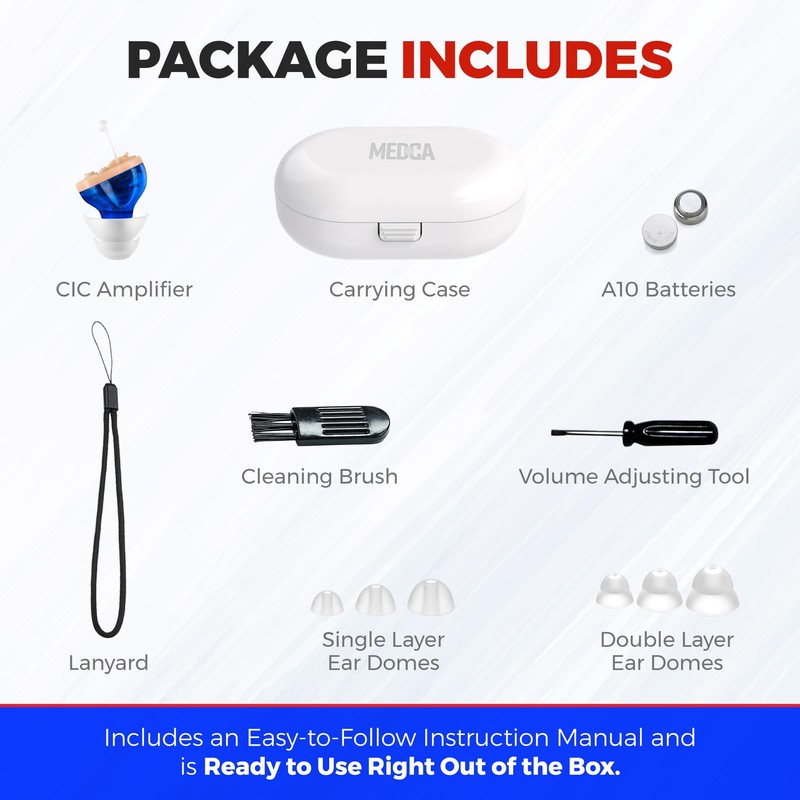 Premium Compact In-Ear Digital Sound Enhancer - Near-Invisible Noise-Reducing Audio