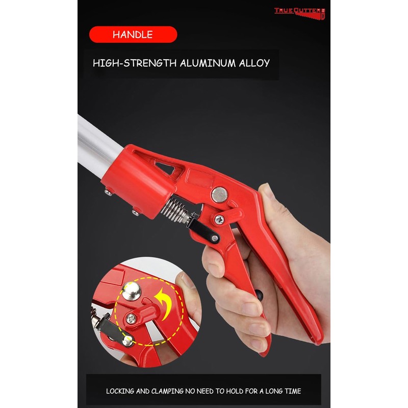 TrueCutters 4-11.5 Ft Extendable Tree Pruner & Pole Saw –