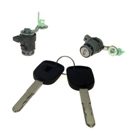 Front Left Right Door Lock Cylinder Set for 2002-2006 Honda CR-V 2003-2011 Honda Element Driver Side and Passenger Side Doors Replace OE 72185-S9A-013 72145-S9A-003 72185S9A013 72145S9A003