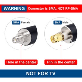XRDS -RF SMA Cable 100FT, KMR400 SMA Male to SMA Female Cable Low-Loss SMA Extension Cable KMR400 Coax Cable for 3G 4G LTE, 5G Modems/Routers, Ham, ADS-B, SDR Equipment & GPS (Not for TV)