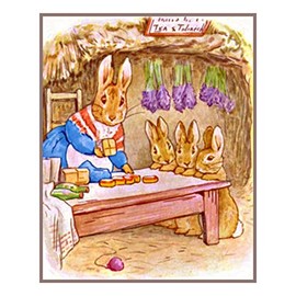 Orenco Originals Mrs Rabbit Makes Dinner by Beatrix Potter Counted Cross Stitch Pattern