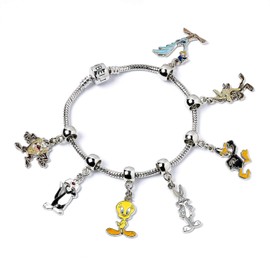 Silver Charm Bracelet 19cm