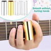 Guitar Slide, 4pcs Augshy Medium Guitar Slides(1 Stainless Steel, 1