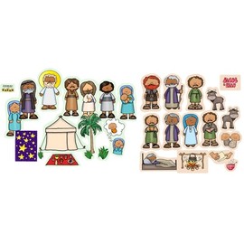 Abraham & Sarah Bible Felt Set Old Testament Story Flannel Board Kids Flannelbaord Religious (Abraham & Sarah and Jacob & Essau)