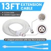 Permanent Outdoor Lights Extension Lead Waterproof Cord,Waterproof Extension Cable 3Pin,IP68