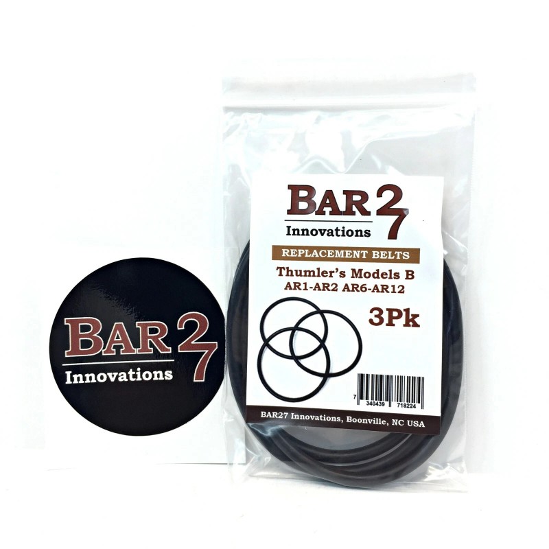 3 Pack Replacement Drive Belt Thumler's Rock Tumbler Model B