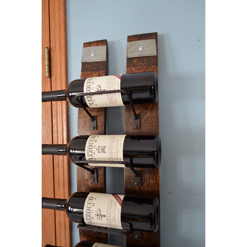 Wine Rack, 5 - Bottle Wine Stave wine rack with