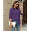 Zeagoo Oversized Button Up Shirts for Women Casual Collar Tops