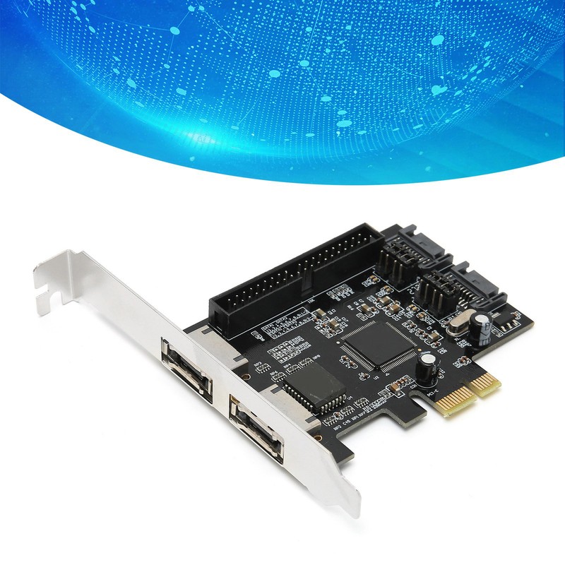 Adapter Card PCIe to SATA ESATA IDE PCB Network Converter
