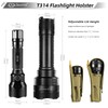 LIGHTFE Flashlight Holster Flashlight Holder Molle Torch Nylon Holster Pouch