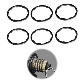 PAVIKE Sprocket Spacer Bicycle 1.85mm 2.18mm 2.35mm Set of 6 Rear Sprocket Bracket Axle Washers Lightweight Aluminum Alloy Road Bike Cassette Spacer Bicycle Headset Spacer Bicycle Sprocket Repair