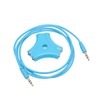 Gatuida 3pcs Way Headset Audio Splitter Cable Share Audio Friends