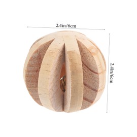 Beavorty Natural Wooden Toys for Small Pets Hamster Rabbit Chinchilla Guinea Pig Molar Chewing Toys for Pet Entertainment