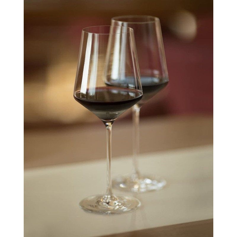 Red Wine Glasses Set of 2, Premium Crystal Wine Glasses
