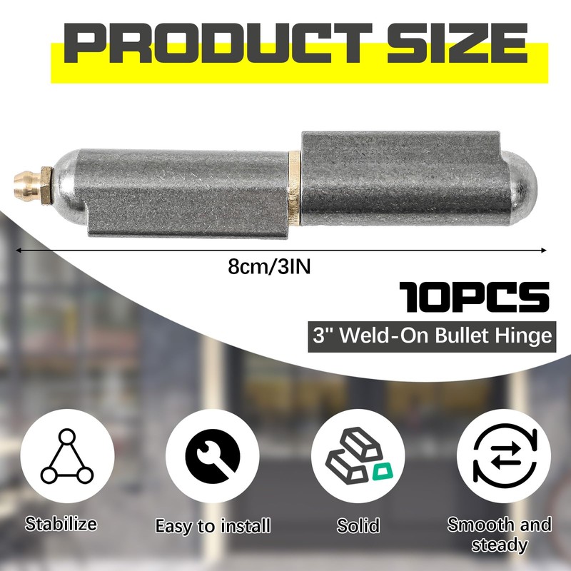 Zonon 10 Pcs 3 Inch BBQ Smoker Bullet Weld on