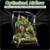 Acrylic Jumping Spider Enclosure Kit 5.9x3.5x9.4 Inches - Escape-Proof Arboreal