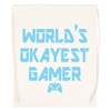 Vendax Worlds Okayest Gamer Beige Turnbeutel mit Kordelzug Drawstring Gym