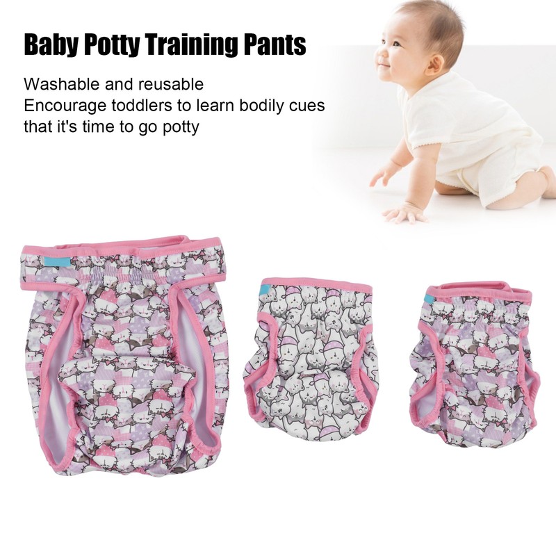 3pcs Toddler Training Underwear Strong Water Absorption Reusable Skin Friendly