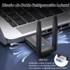 Lostrain Adaptador Antena Wifi Inalámbric Usb3.0 1300mbps Doble Banda