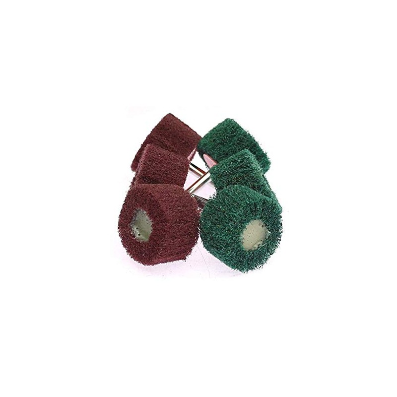 Supertool Polishing Wheel Green Sanding Mop with Emery Cloth Polishing