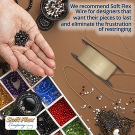 Soft Flex 21 Strand Beading Wire - Fine 0.14 Diameter - 100 Feet Design Wire