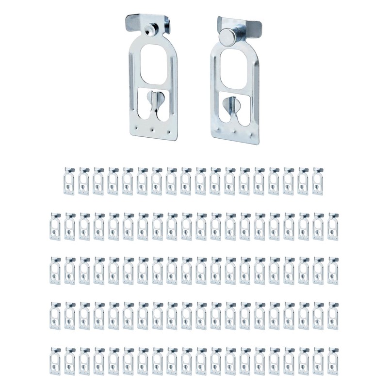 QWORK Teardrop Pallet Rack Safety Clip, 100 Pcs Universal Pallet