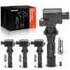 A-Premium Set of 4 Ignition Coil Pack and Iridium Spark