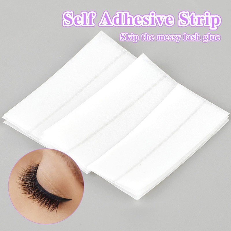 40PCS Self Adhesive Eyelashes Strips Tape Waterproof Lash Buddy Glue