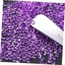 ORFOFE 2000pcs Acrylic Rhinestones Tip Flat Back Crystals for Wedding Banquet Craft Decor