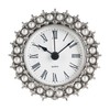 NIKKY HOME Small Table Clock with Faux Pearls Battery Operated