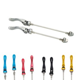 PLATT Bike Quick Release Skewers MTB Wheel Hub Skewers Front and Rear Axle Fit for Road Bike,Mountain Bike, BMX (Titanium,1Pair)