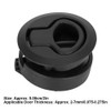Round Black Flush Pull Slam Latch Deck Hatch Handle Lock